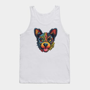 Trippy colours doggy Tank Top